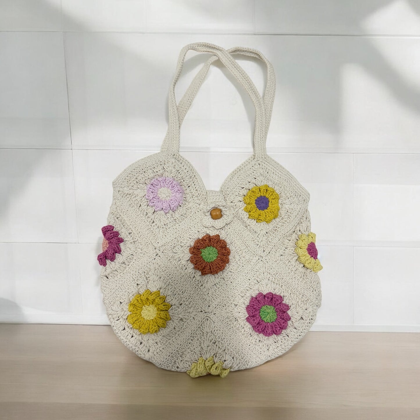 Round Daisy Square Bag - 1026