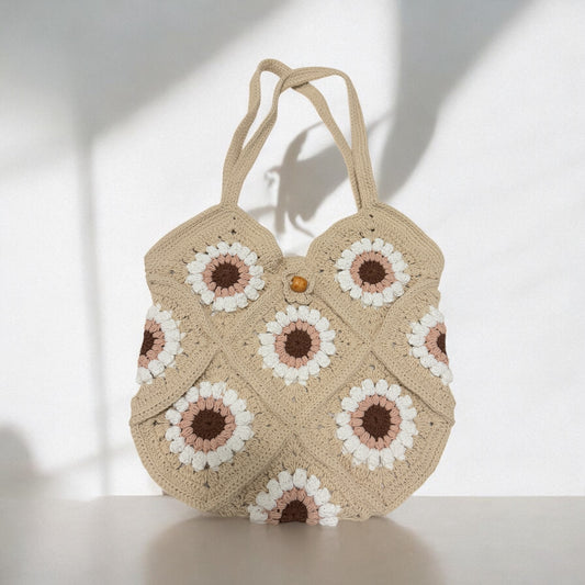 Round Daisy Square Bag - 1025