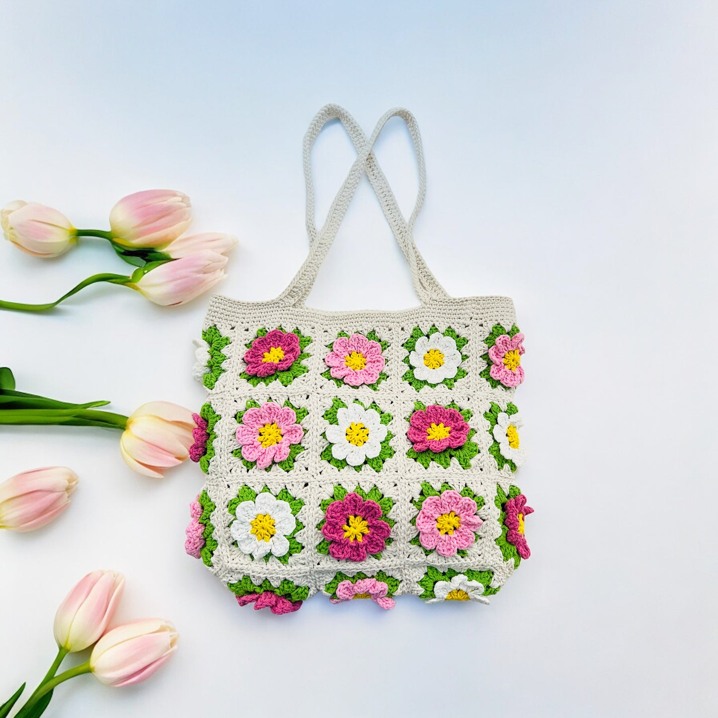 Cosmos Granny Square Bag - 1004