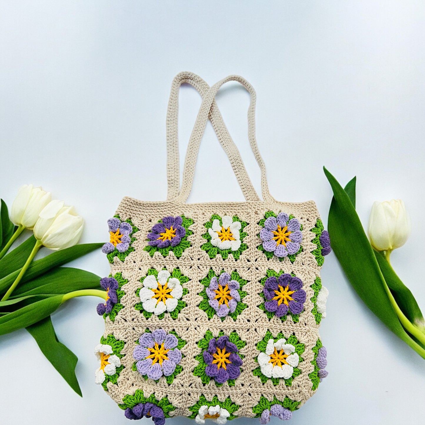 Cosmos Granny Square Bag - 1007