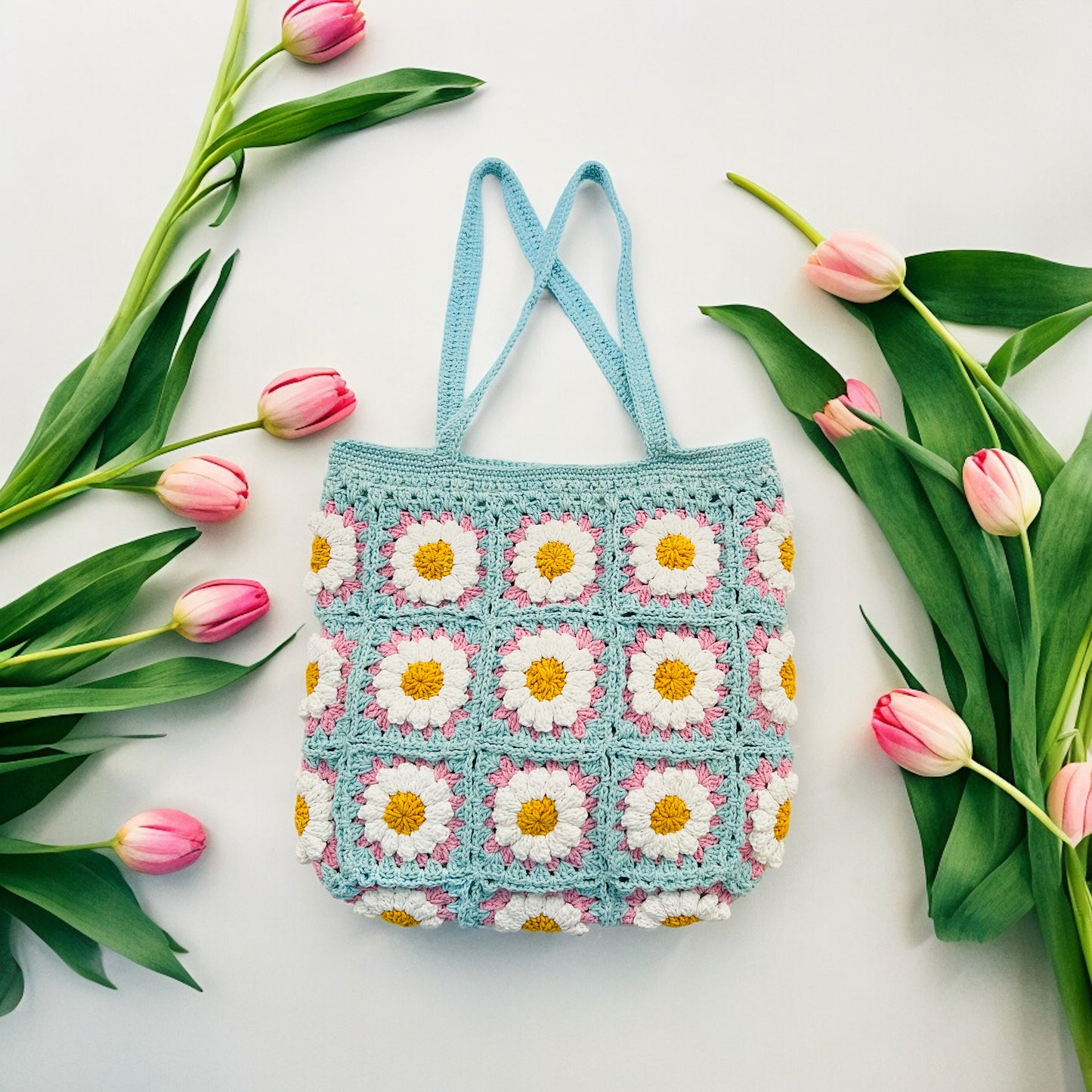 Daisy Granny Square Bag - 1008