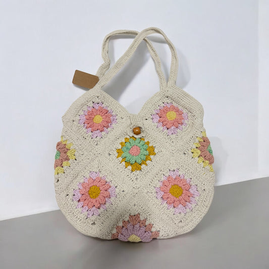 Round Daisy Square Bag - 1029