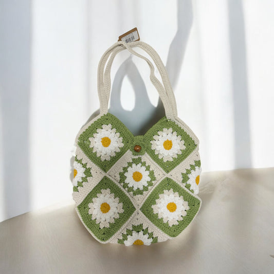 Round Daisy Square Bag - 1034