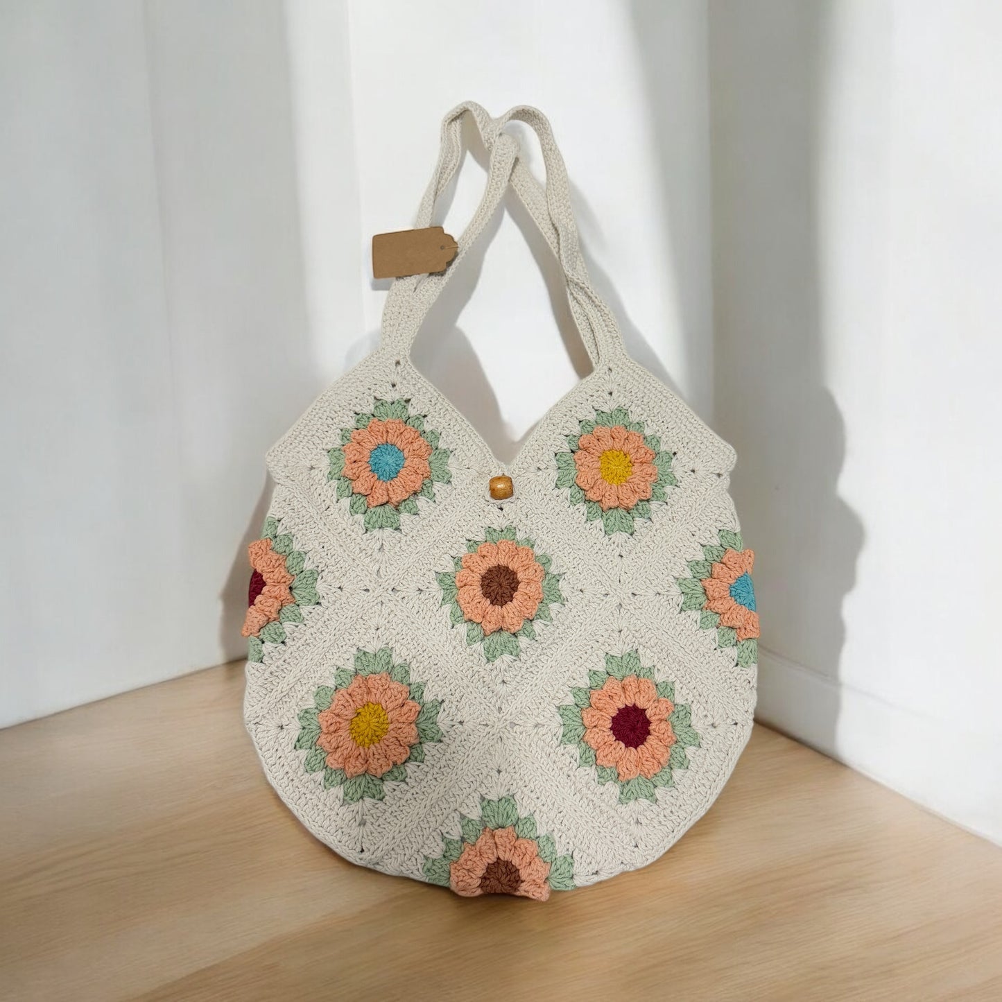 Round Daisy Square Bag - 1030